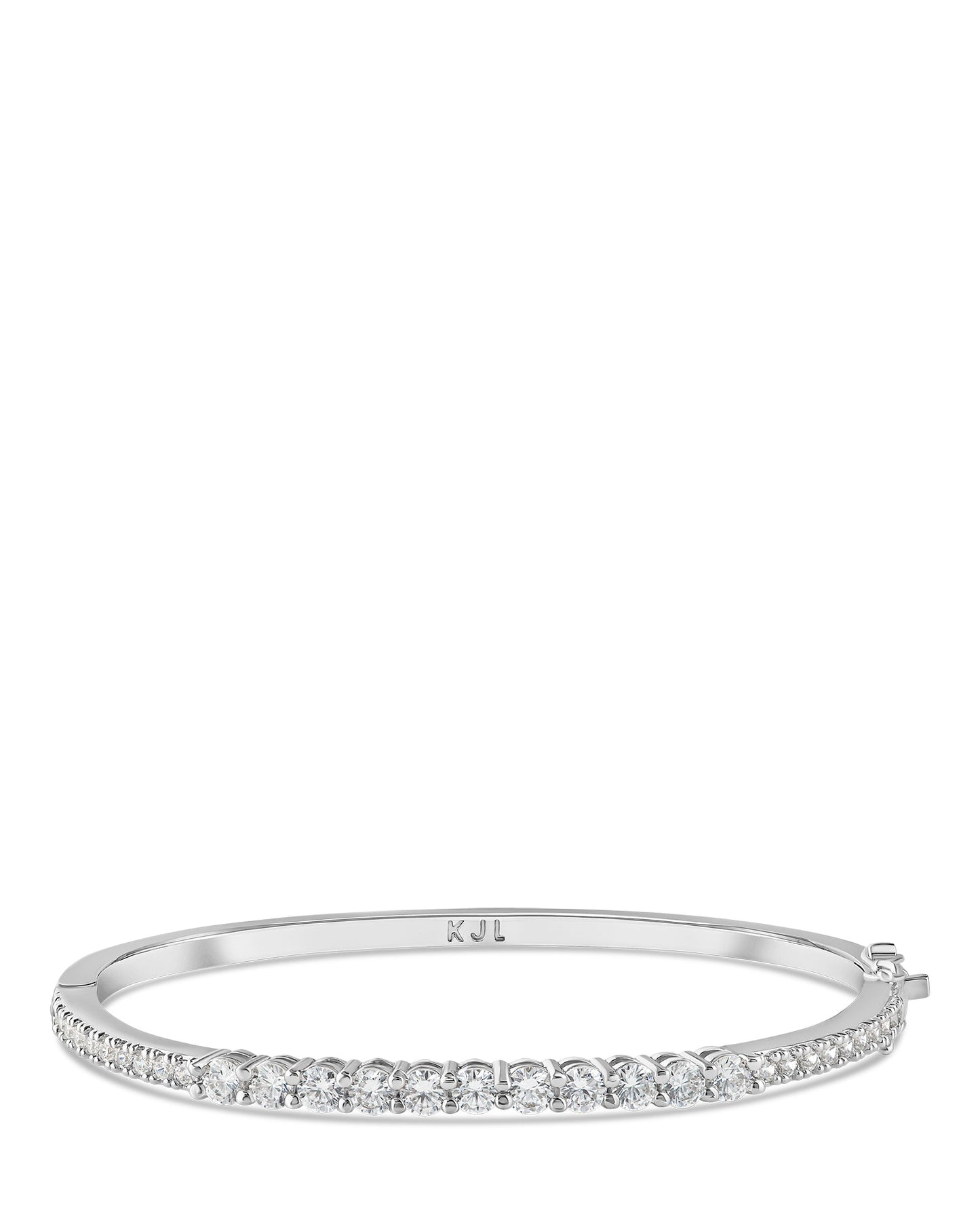 Graduated Round CZ Bangle