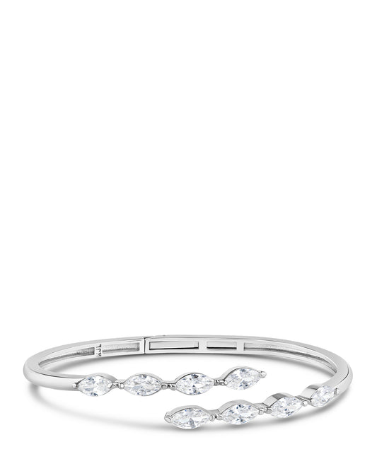 Marquise CZ Hinged Bracelet