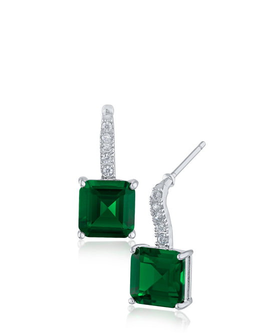 Asscher Drop Earrings