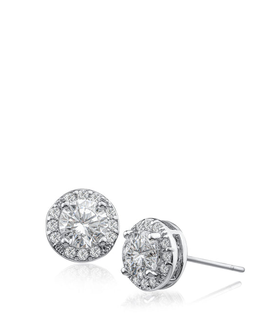 CZ Halo Studs