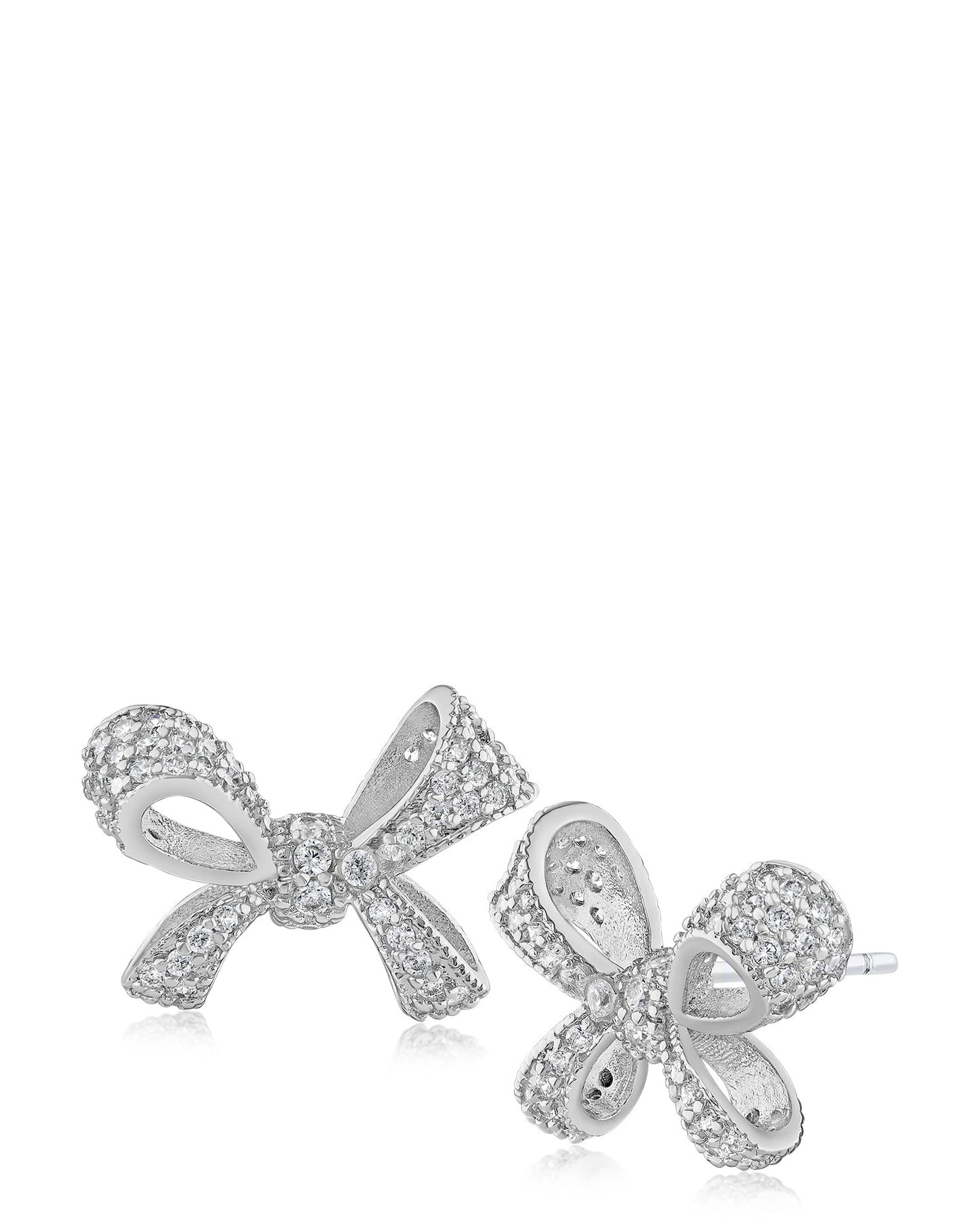 Pave Bow Earrings