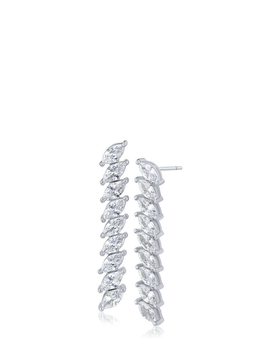 Marquise CZ Drop Earrings