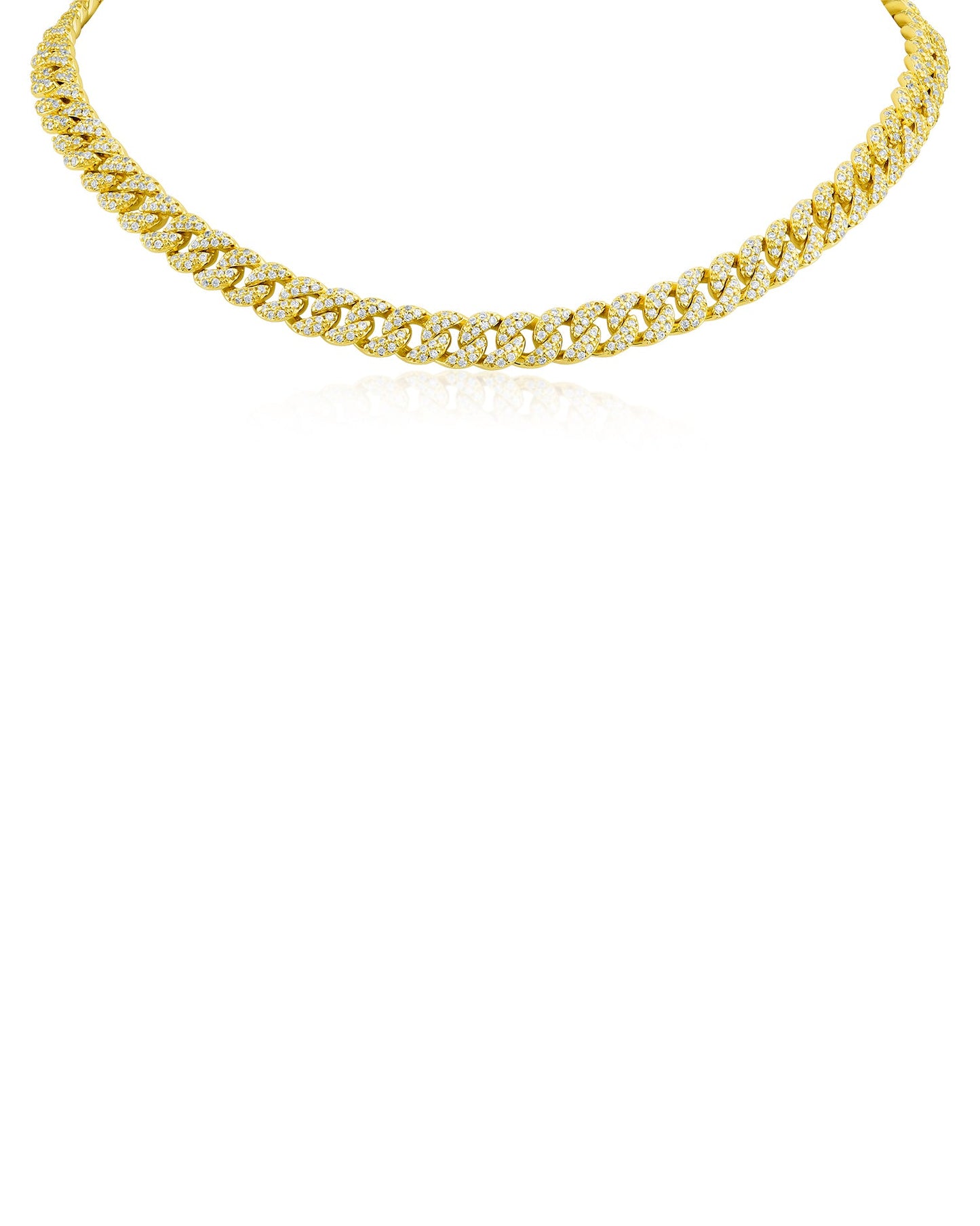 Adjustable Pave Chain Necklace