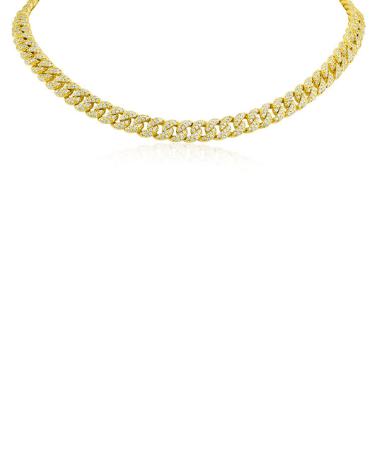 Adjustable Pave Chain Necklace