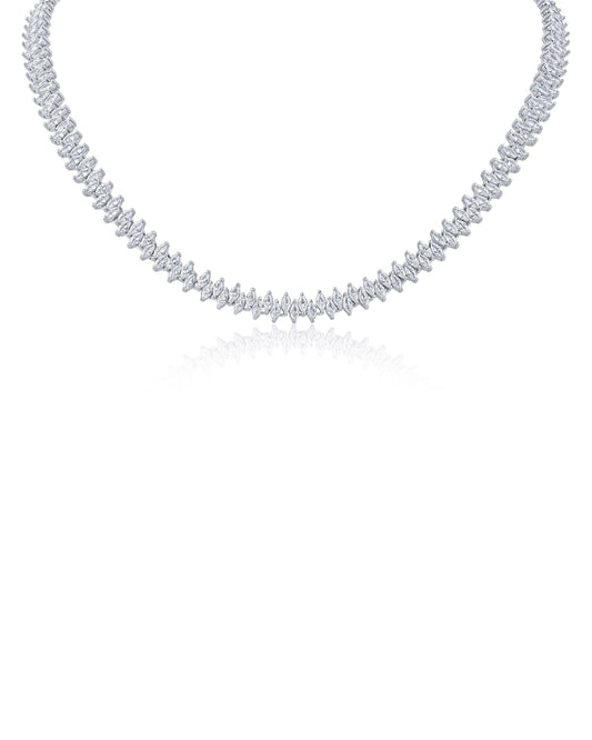 Alternating Marquise CZ Necklace