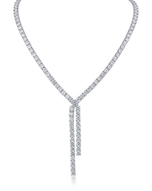 CZ Crossover Y-necklace