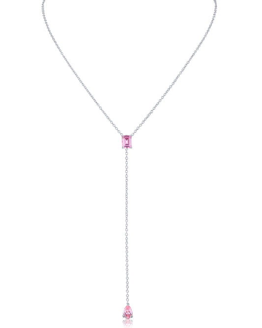 Emerald and Pear Y- Necklace