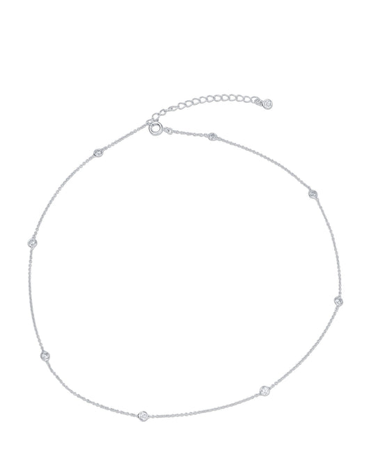 16" Delicate Diamonds by the Yard Necklace