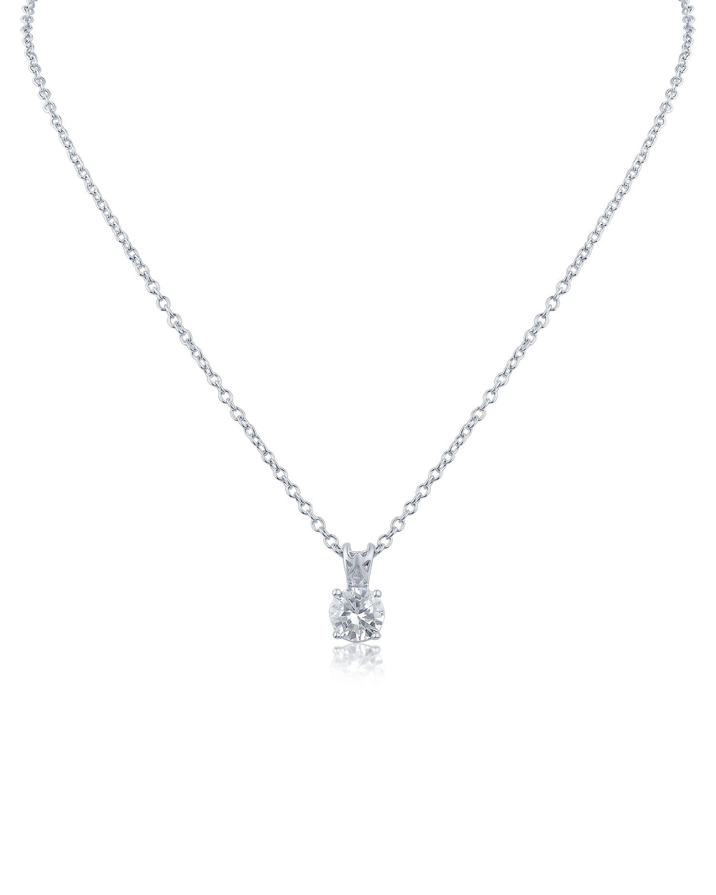 Classic Round Pendant Necklace