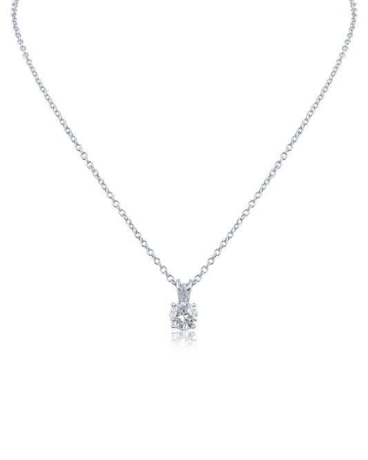 Classic Round Pendant Necklace
