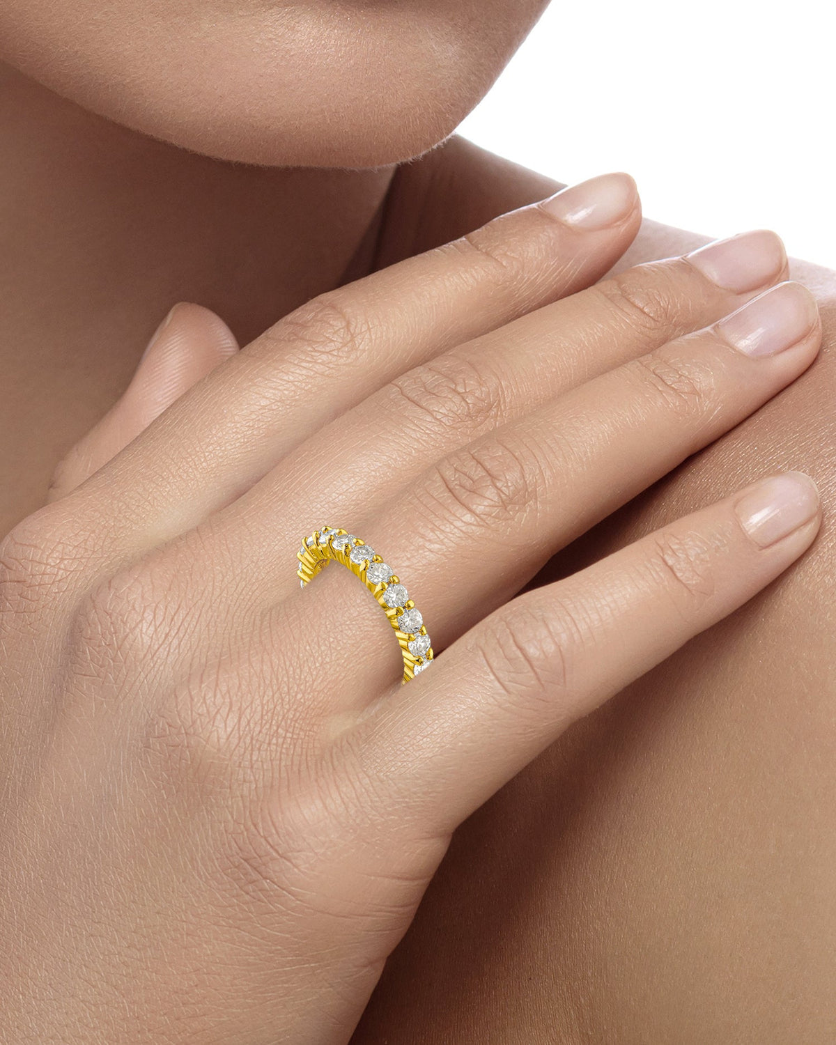Round Gold Eternity Band