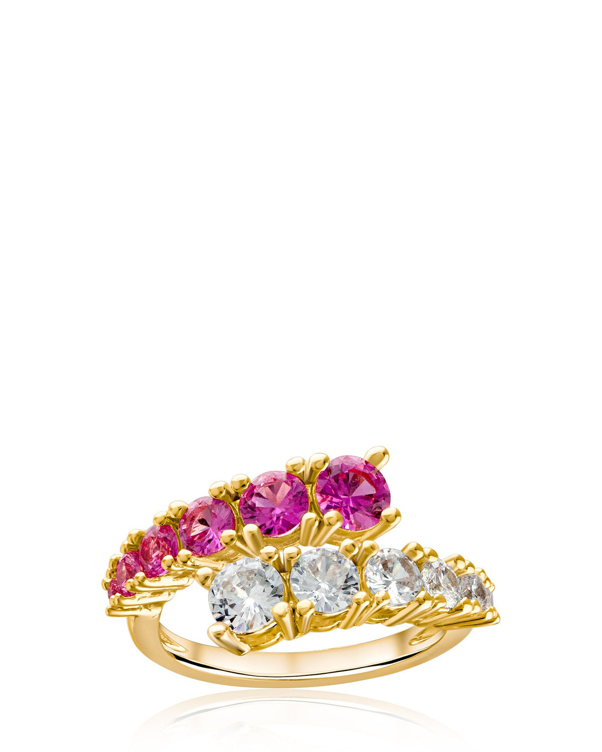Round CZ Wrap Ring