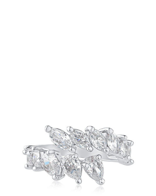 Marquise and Pear CZ Ring