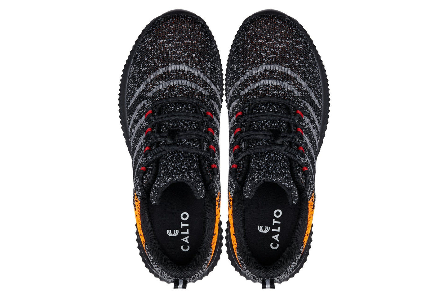 CALTO - Q219 - 2.4 Inches Taller (Neon Orange/Black/Grey) - Ultra Lightweight