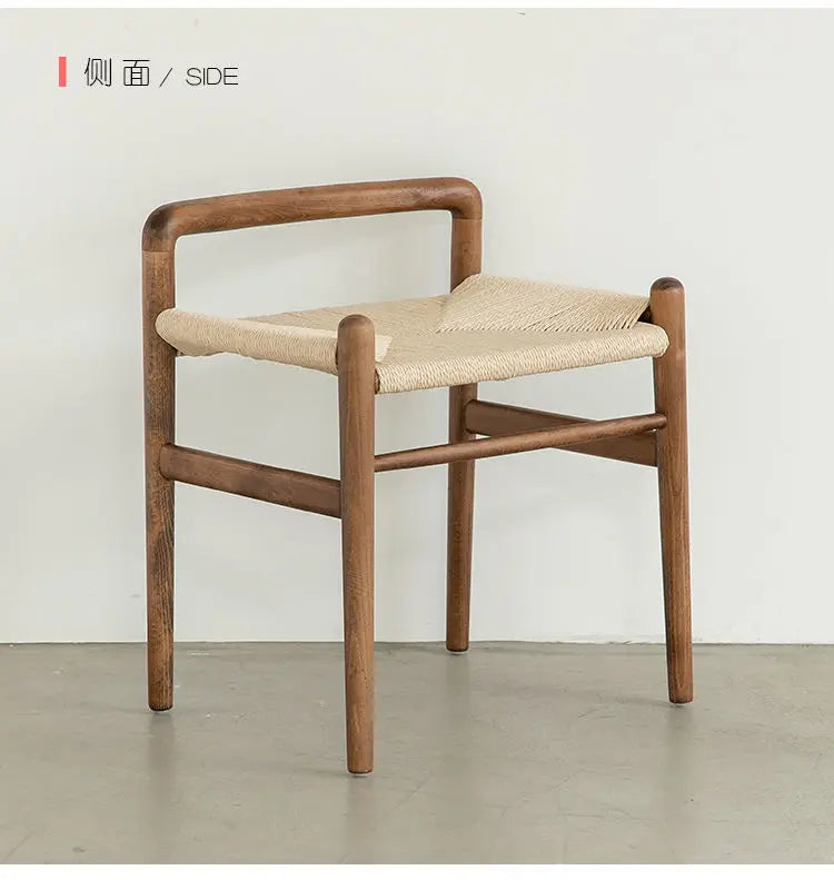 Simple Wood Vanity Stool