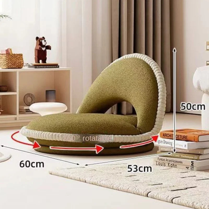 X&D Lazy Bed Sofa Bay Window Backrest Tatami Living Room Balcony Single Seat Cushion Bedroom Foldable Seat Hot Sale Dropship