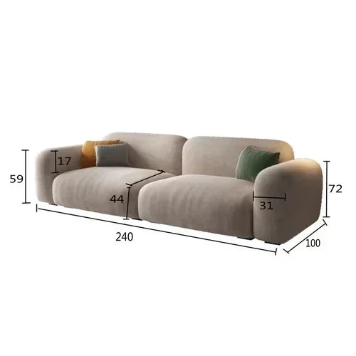 Modern Living Room Sofas Minimalist Sectional Puff Corner Sofa Comfortable Lounge Divano Soggiorno Di Lusso Luxury Furniture