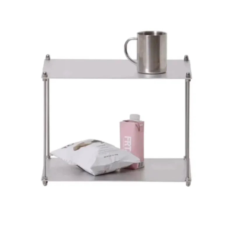 Stainless Steel Metal Bauhaus Modular Storage Rack Floor Stand Living Room Bedside Table Bookshelf Edge Coffee Movable Corner
