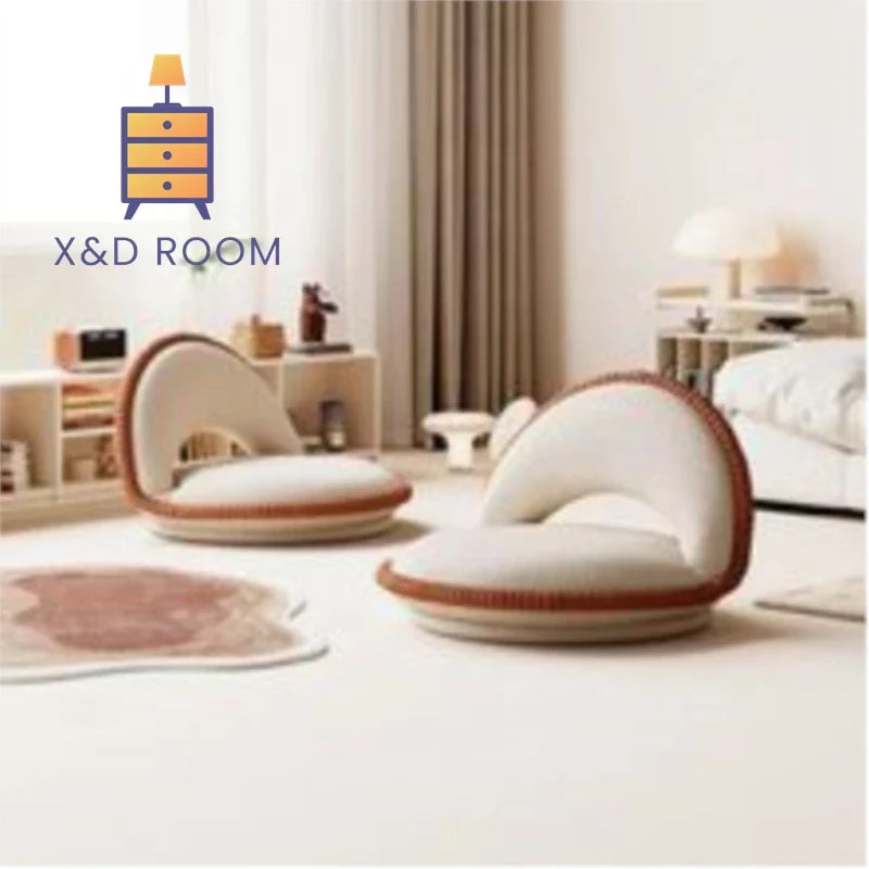 X&D Lazy Bed Sofa Bay Window Backrest Tatami Living Room Balcony Single Seat Cushion Bedroom Foldable Seat Hot Sale Dropship