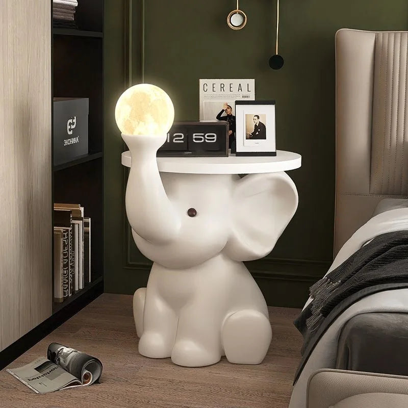 Elephant Statue Side Table
