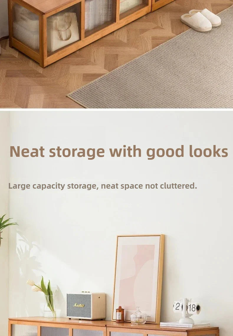 Multi-Functional Bay Window Storage Cabinet
