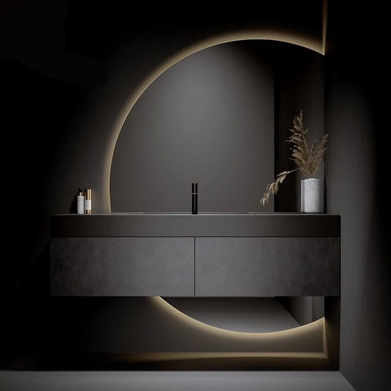 Italian Style Smart Light Luxury Washbasin Cabinet