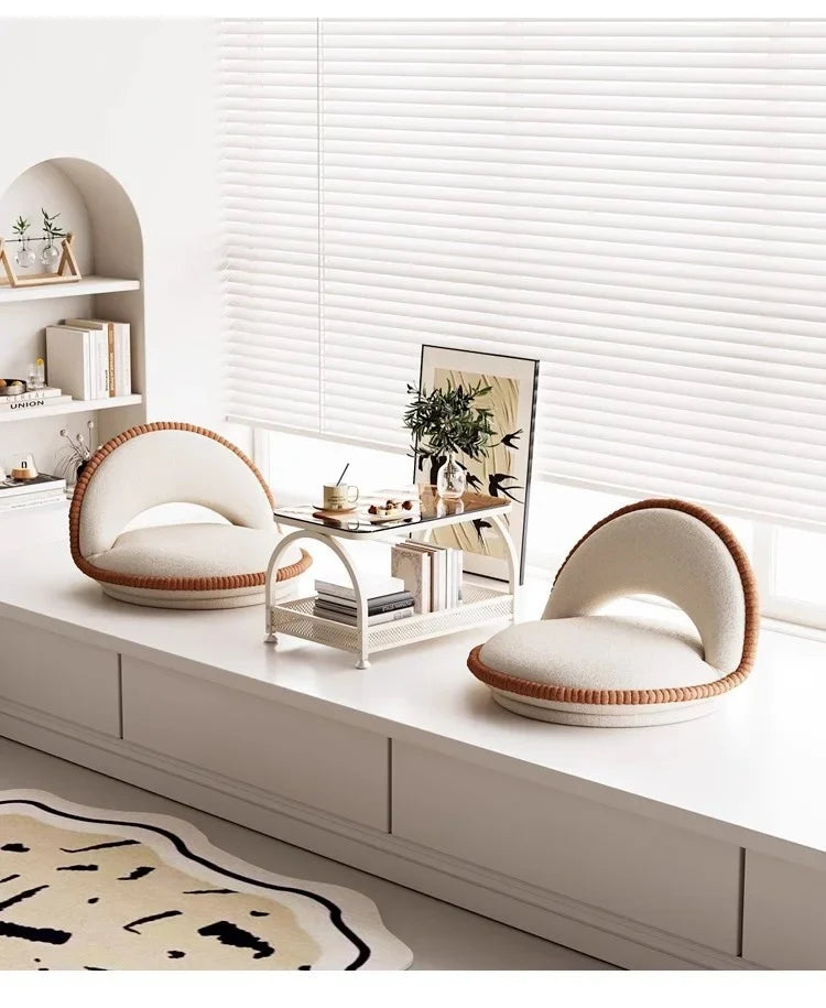X&D Lazy Bed Sofa Bay Window Backrest Tatami Living Room Balcony Single Seat Cushion Bedroom Foldable Seat Hot Sale Dropship