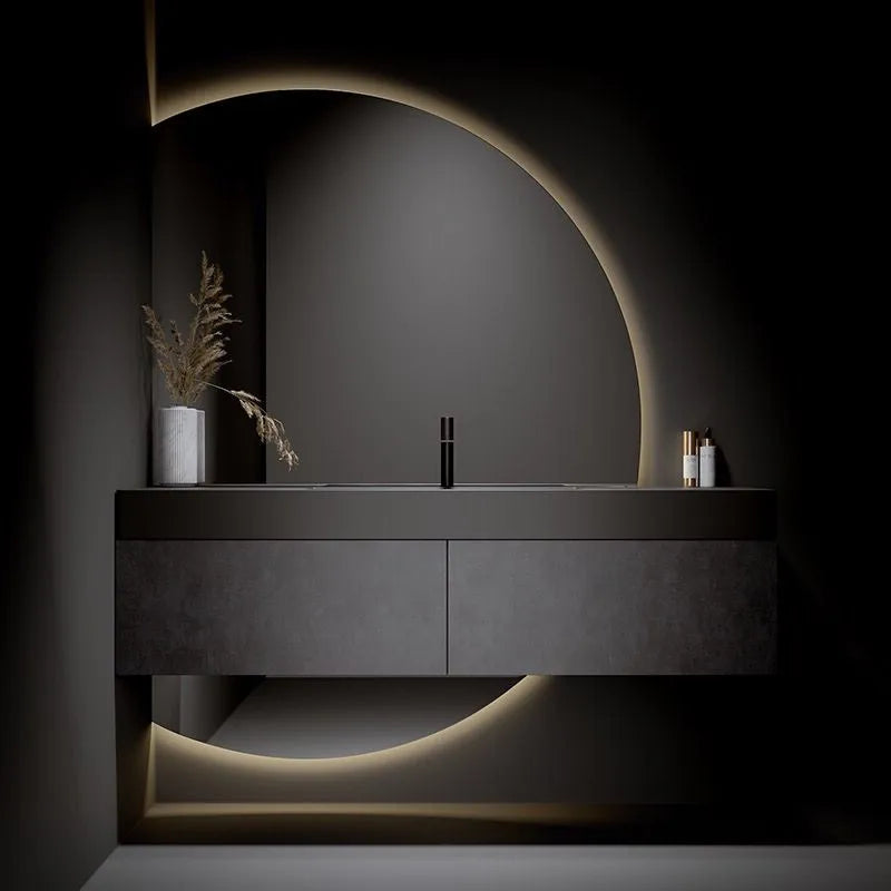 Italian Style Smart Light Luxury Washbasin Cabinet