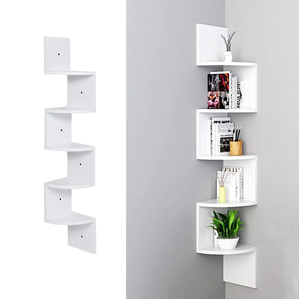 5-Layer Wooden Wall Rack