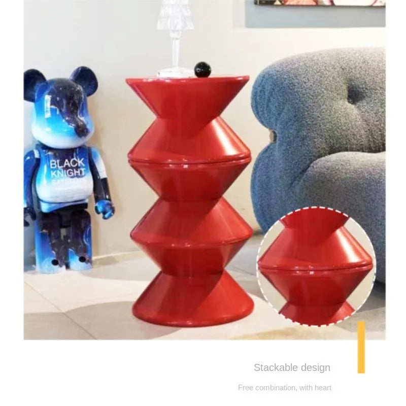 X&D Nordic PP Material Stackable Low Stool