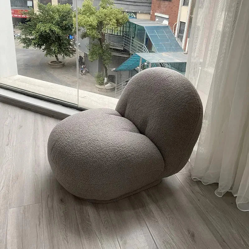 Lazy Lamb Fleece Fabric Chair