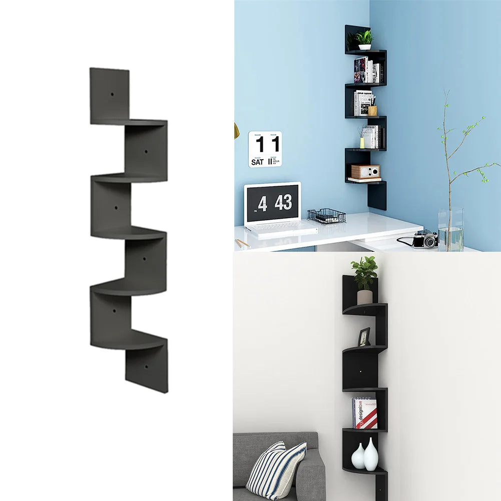 5-Layer Wooden Wall Rack