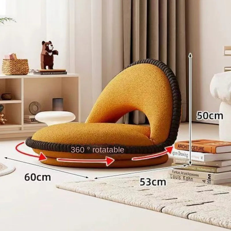 X&D Lazy Bed Sofa Bay Window Backrest Tatami Living Room Balcony Single Seat Cushion Bedroom Foldable Seat Hot Sale Dropship