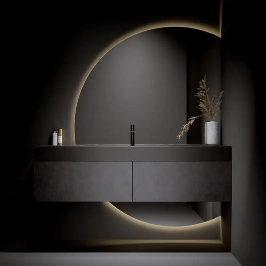 Italian Style Smart Light Luxury Washbasin Cabinet