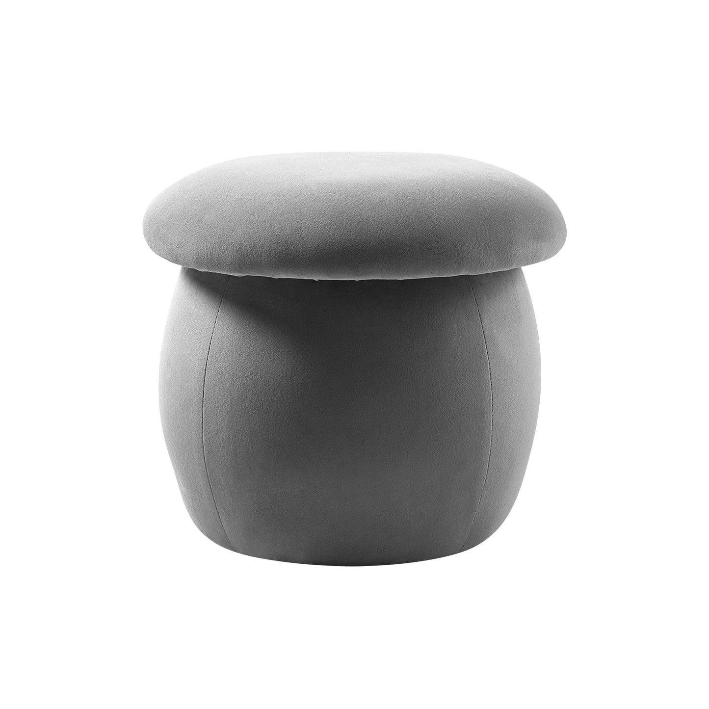 Simple Velvet Mushroom Footstool