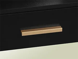 Hzuaneri Dressing Table with Mirror and 10 LED Lights, Vanity Unit with 3 Shelves & 4 Open Compartments, with Large Drawer