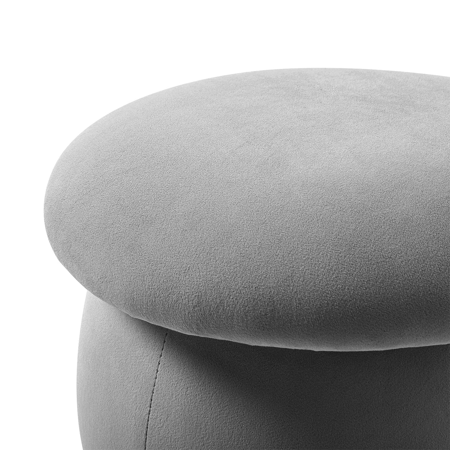 Simple Velvet Mushroom Footstool