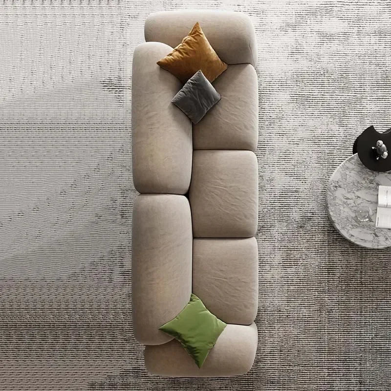Modern Living Room Sofas Minimalist Sectional Puff Corner Sofa Comfortable Lounge Divano Soggiorno Di Lusso Luxury Furniture