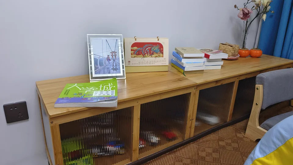 Multi-Functional Bay Window Storage Cabinet
