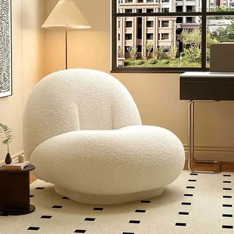Lazy Lamb Fleece Fabric Chair