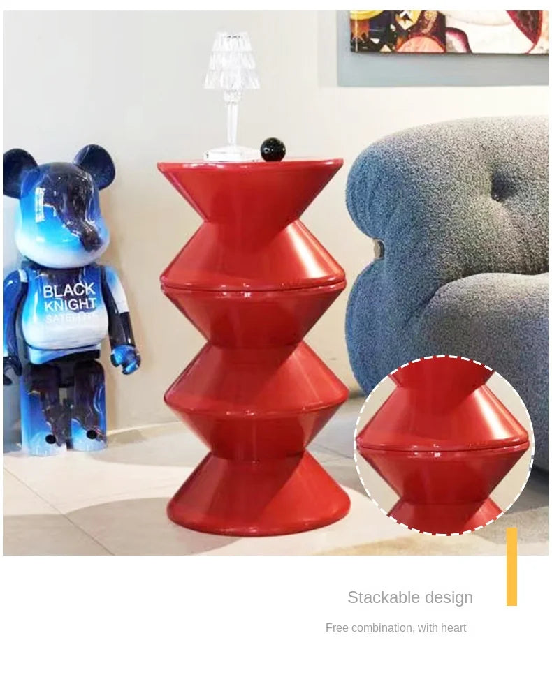 X&D Nordic PP Material Stackable Low Stool