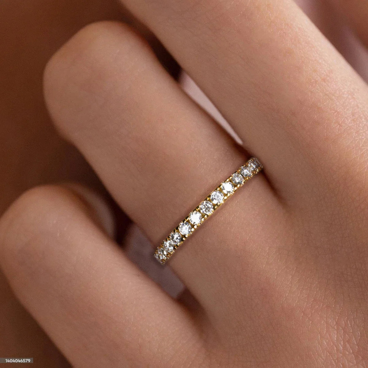 1.9 MM D Color Moissanite Wedding Band Ring