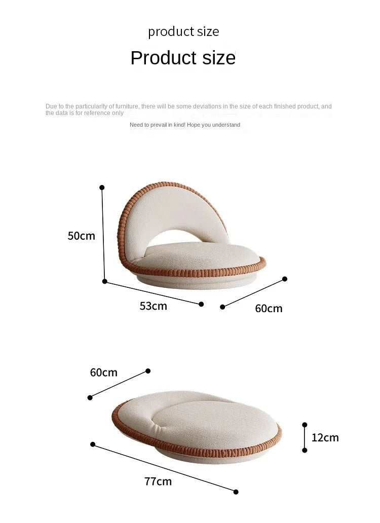 X&D Lazy Bed Sofa Bay Window Backrest Tatami Living Room Balcony Single Seat Cushion Bedroom Foldable Seat Hot Sale Dropship