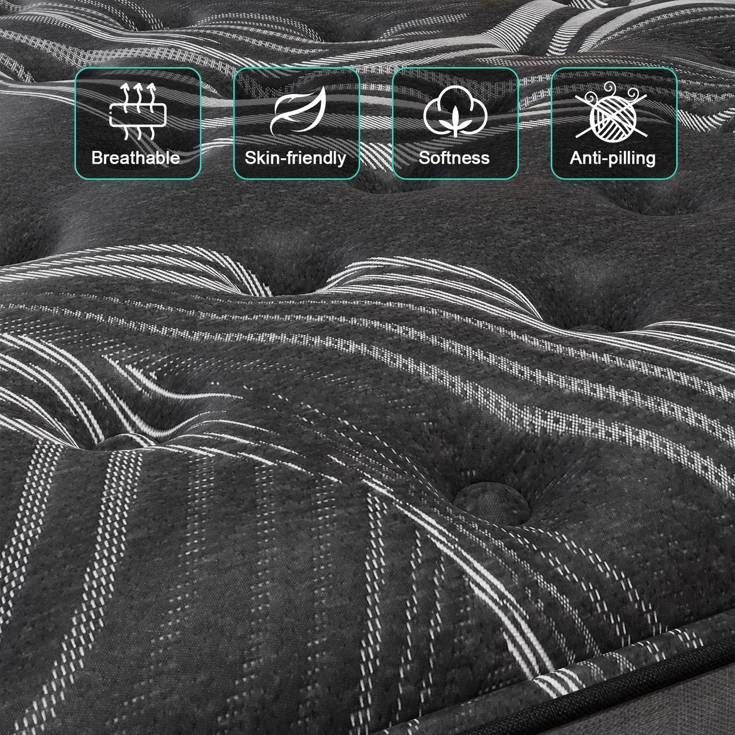 12" Gel Memory Foam Hybrid Pocket Spring Mattress