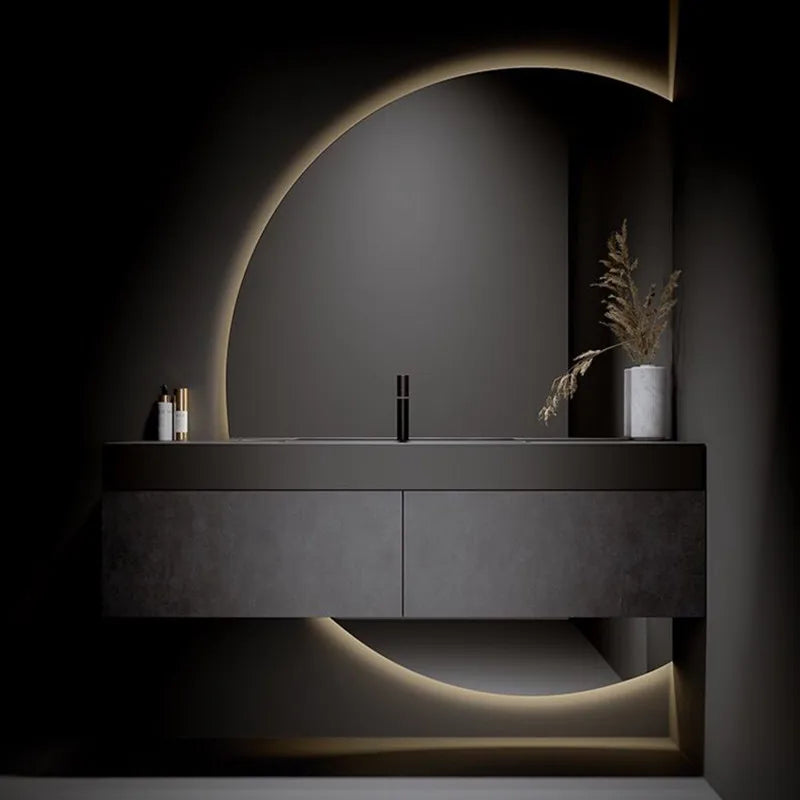 Italian Style Smart Light Luxury Washbasin Cabinet