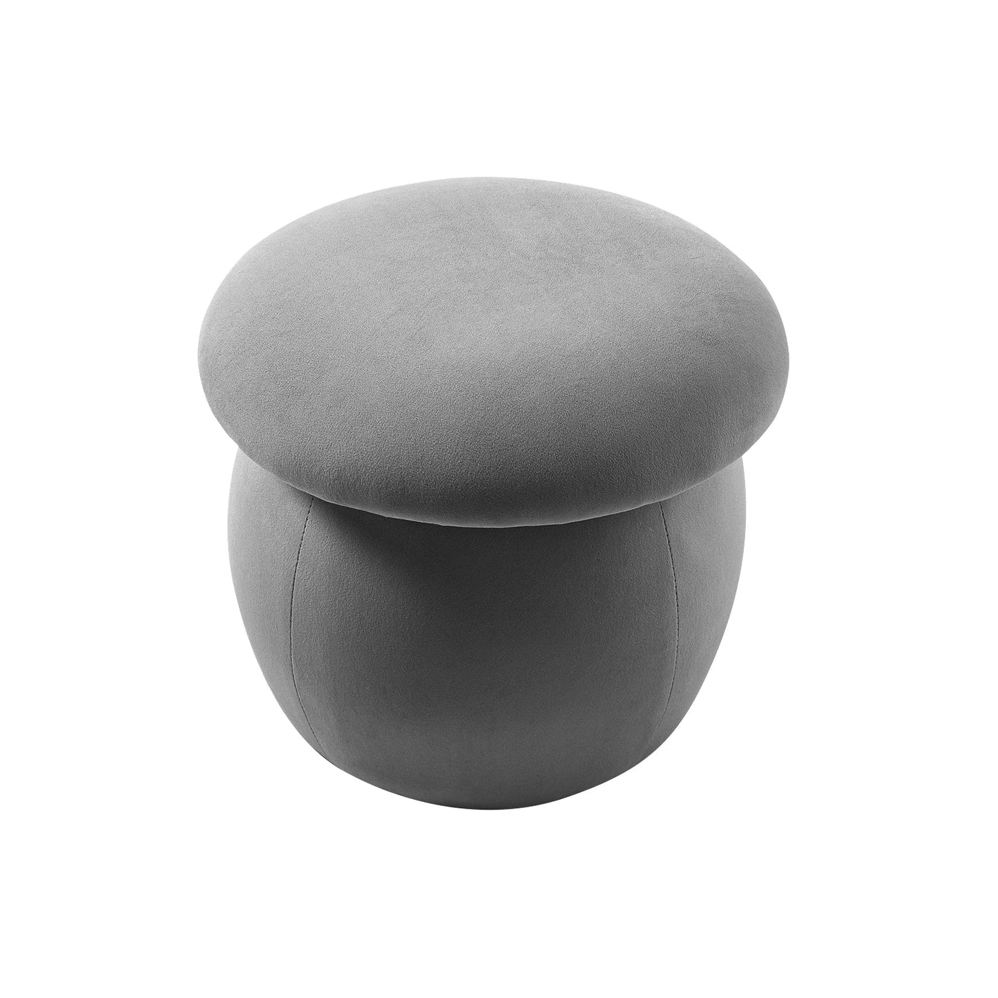 Simple Velvet Mushroom Footstool