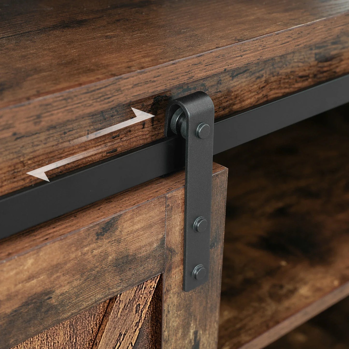 TV Cabinet with Sliding Barn Doors