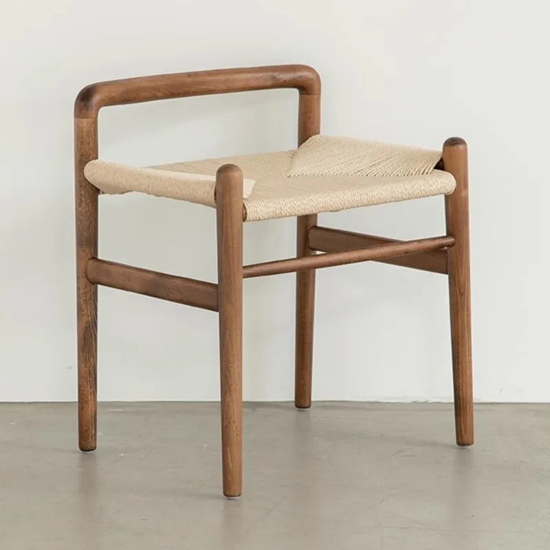 Simple Wood Vanity Stool