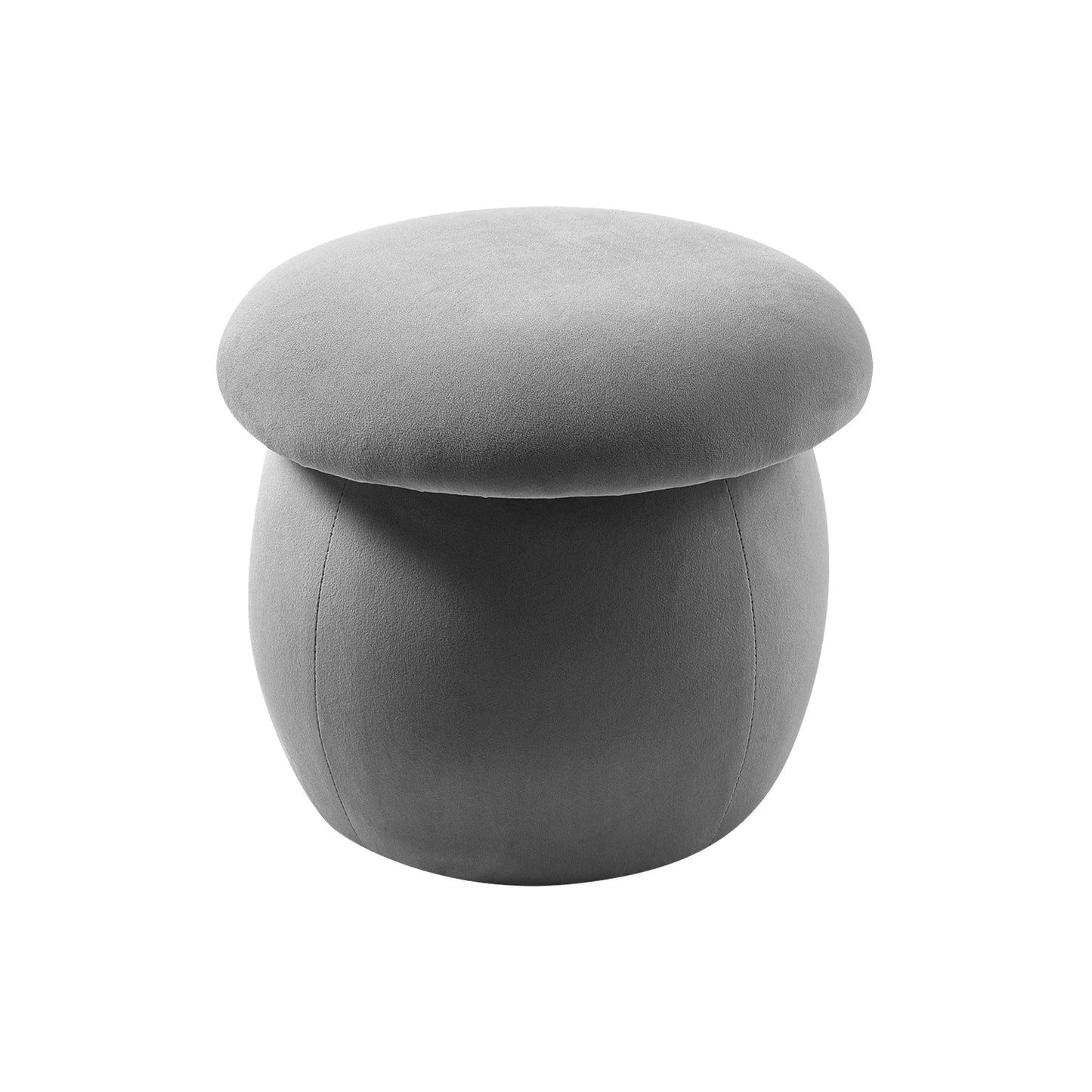 Simple Velvet Mushroom Footstool