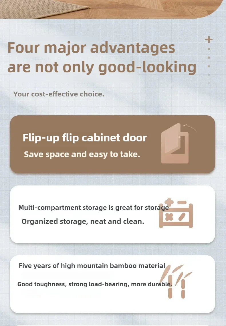 Multi-Functional Bay Window Storage Cabinet